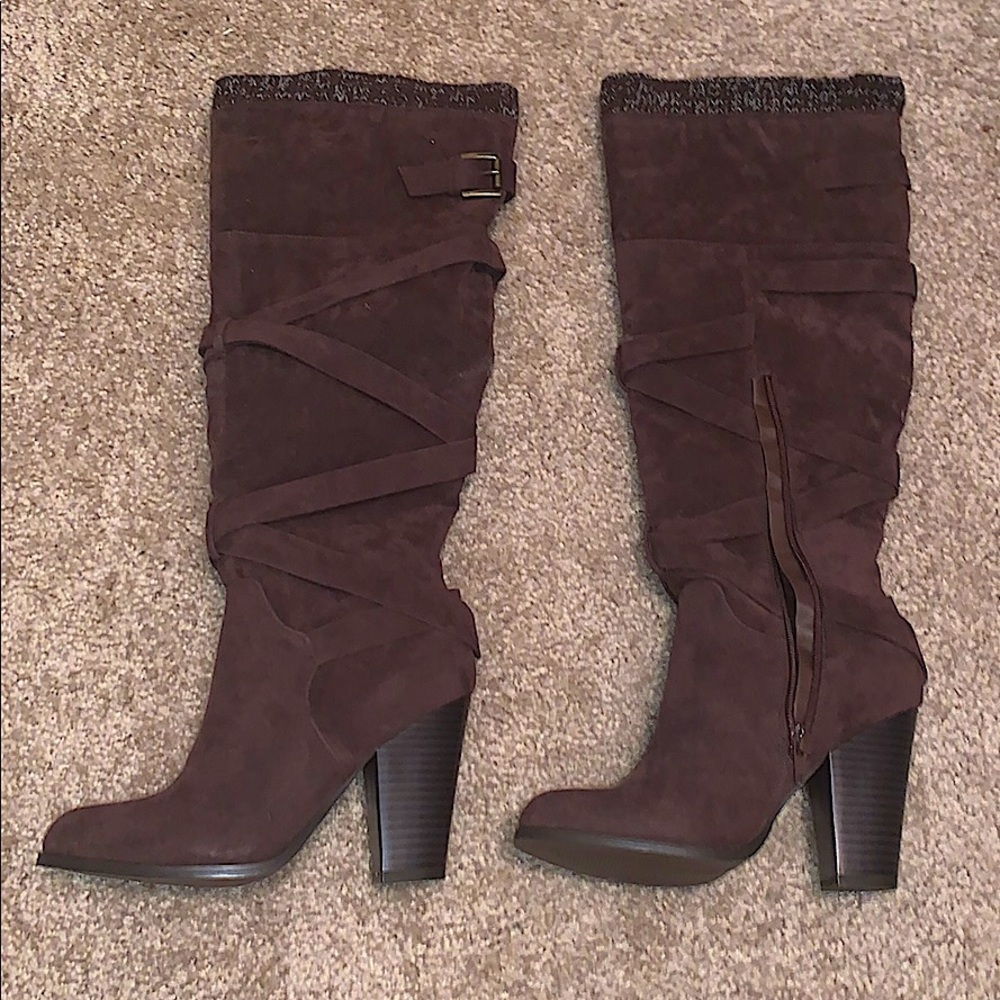 Brown Heeled Boots